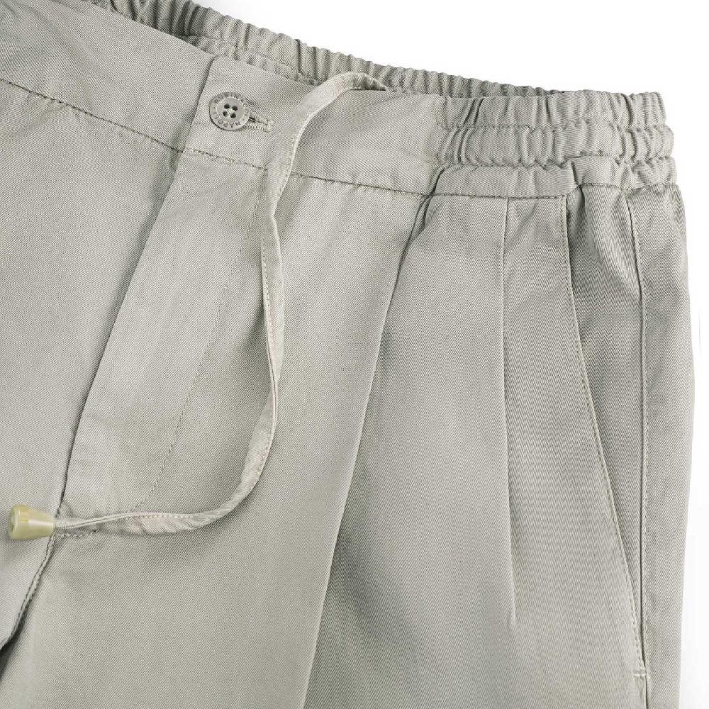 Rubinacci Pantalone Leisure In Cotone Grigio Chiaro