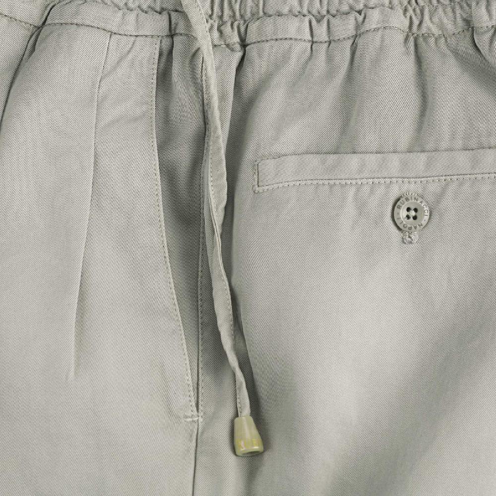 Rubinacci Pantalone Leisure In Cotone Grigio Chiaro