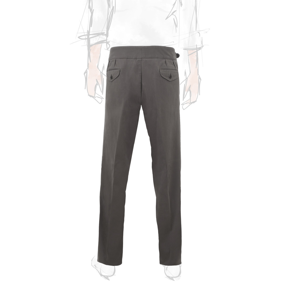 Rubinacci Pantalone Manny In Cotone Marrone Limited Edition