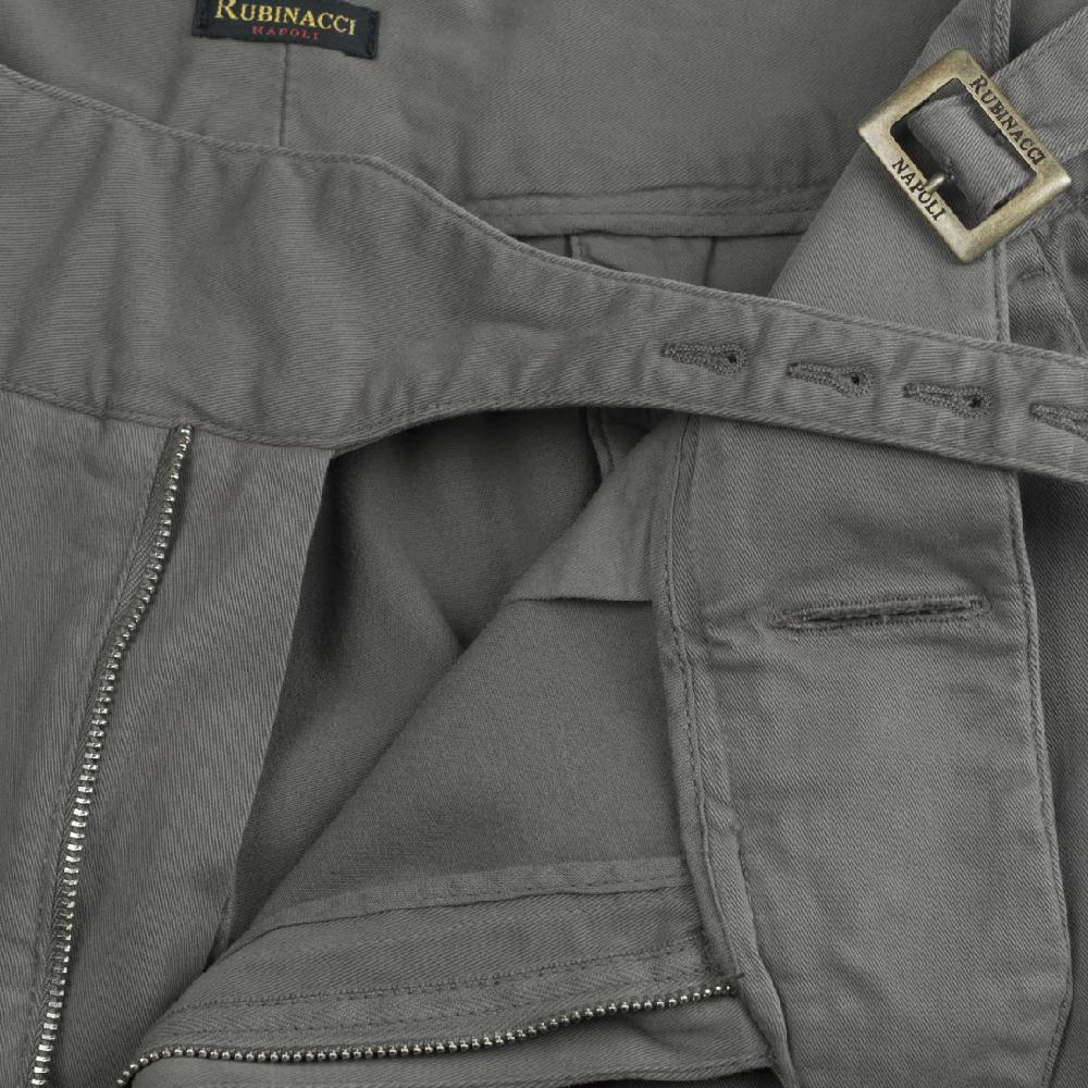Rubinacci Pantalone Manny In Cotone Marrone Limited Edition