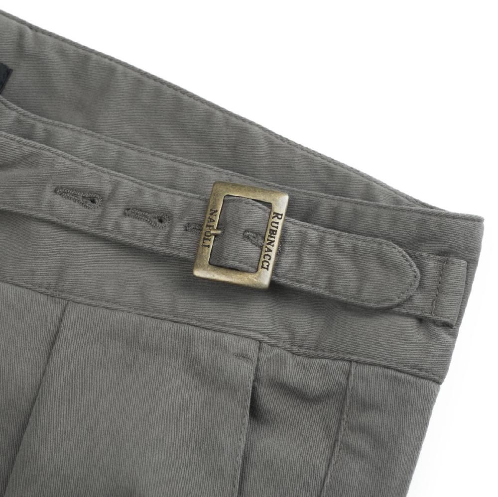 Rubinacci Pantalone Manny In Cotone Marrone Limited Edition