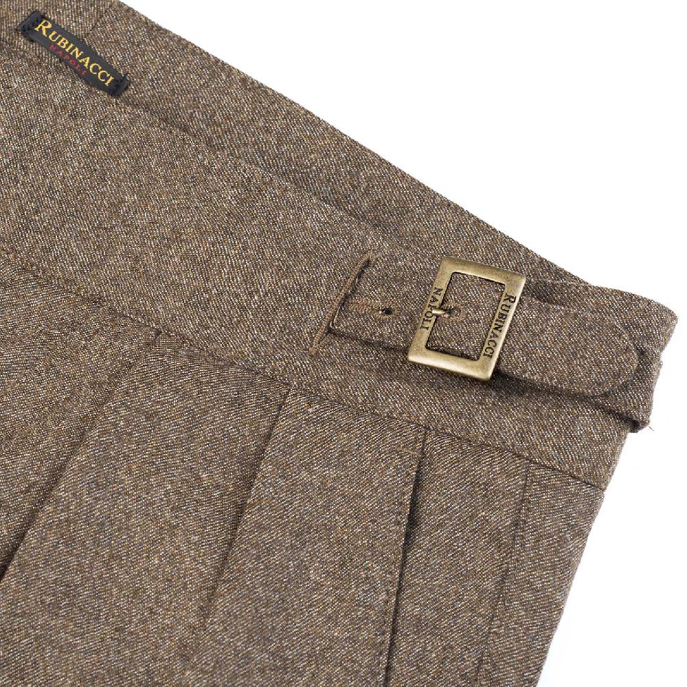 Rubinacci Pantalone Manny In Flanella Sabbia Limited Edition