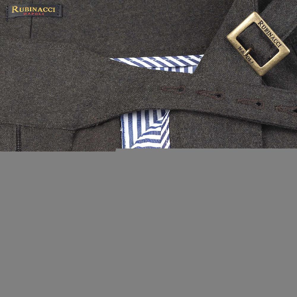 Rubinacci Pantalone Manny In Flanella Tortora Limited Edition