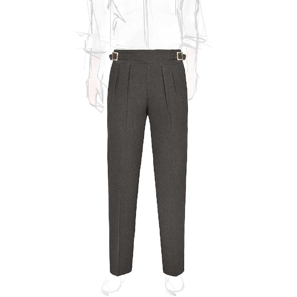 Rubinacci Pantalone manny in flanella tortora limited edition