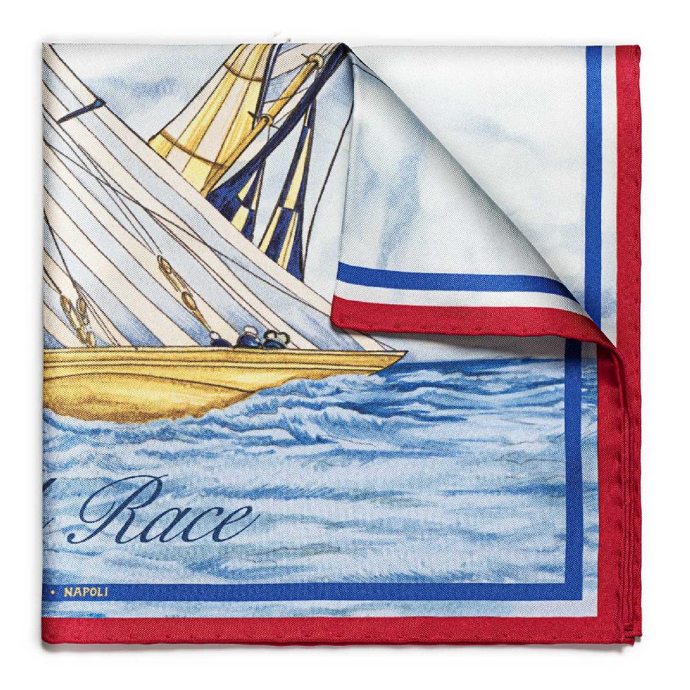 Rubinacci Pochette Match Race American Magic Team Bluette