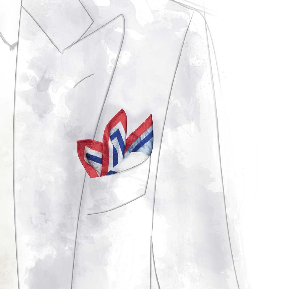 Rubinacci Pochette Match Race American Magic Team Bluette