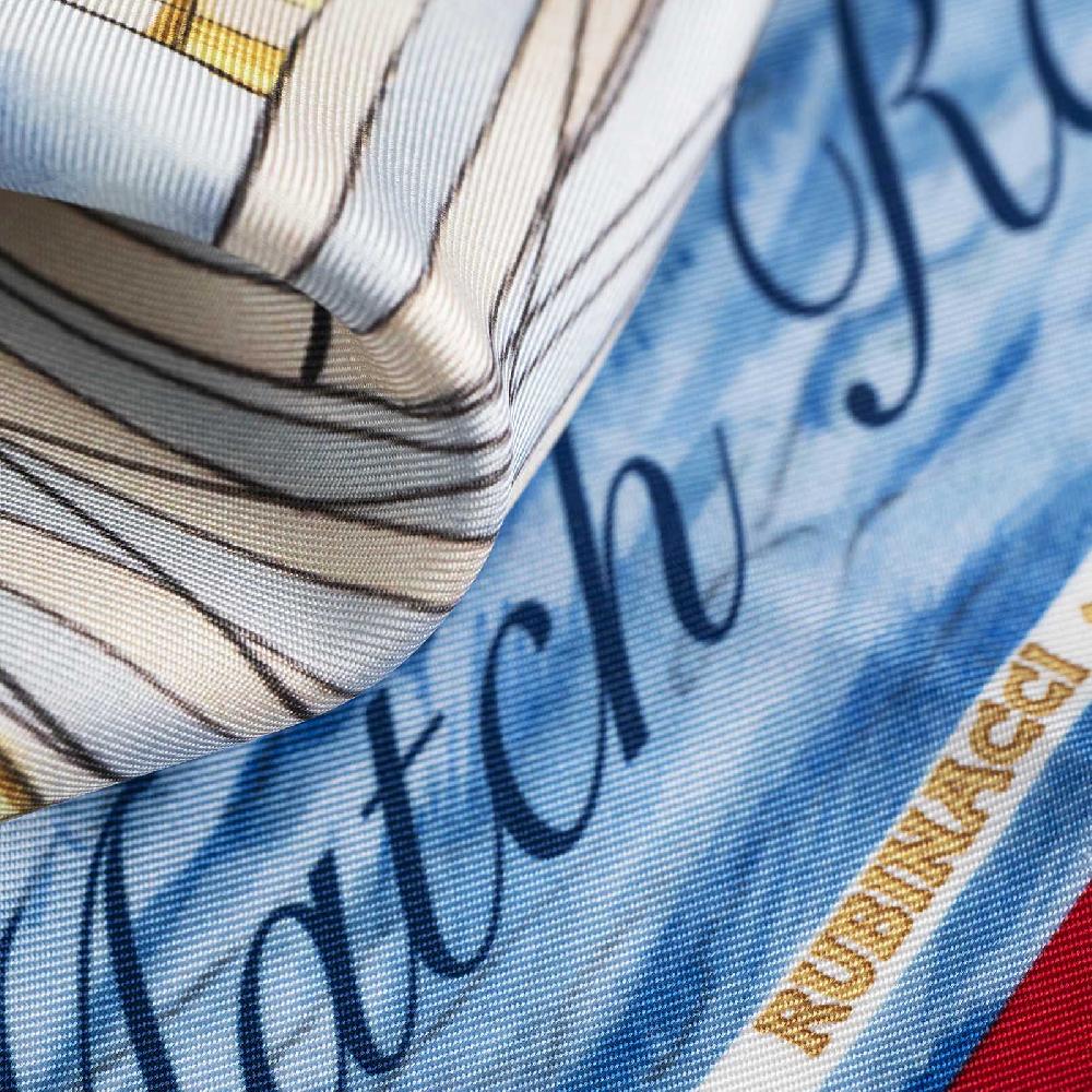 Rubinacci Pochette Match Race Luna Rossa Team Bianco