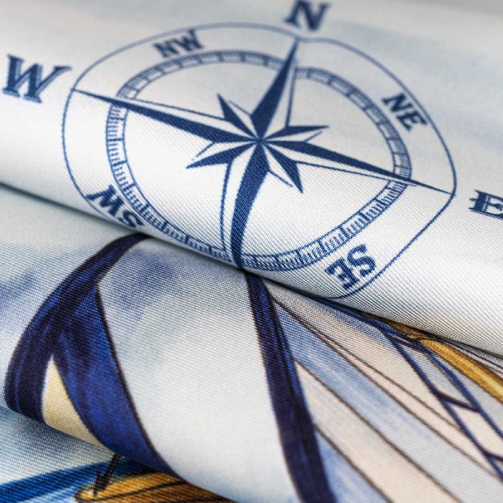 Rubinacci Pochette Match Race New Zeland Team Blu Notte