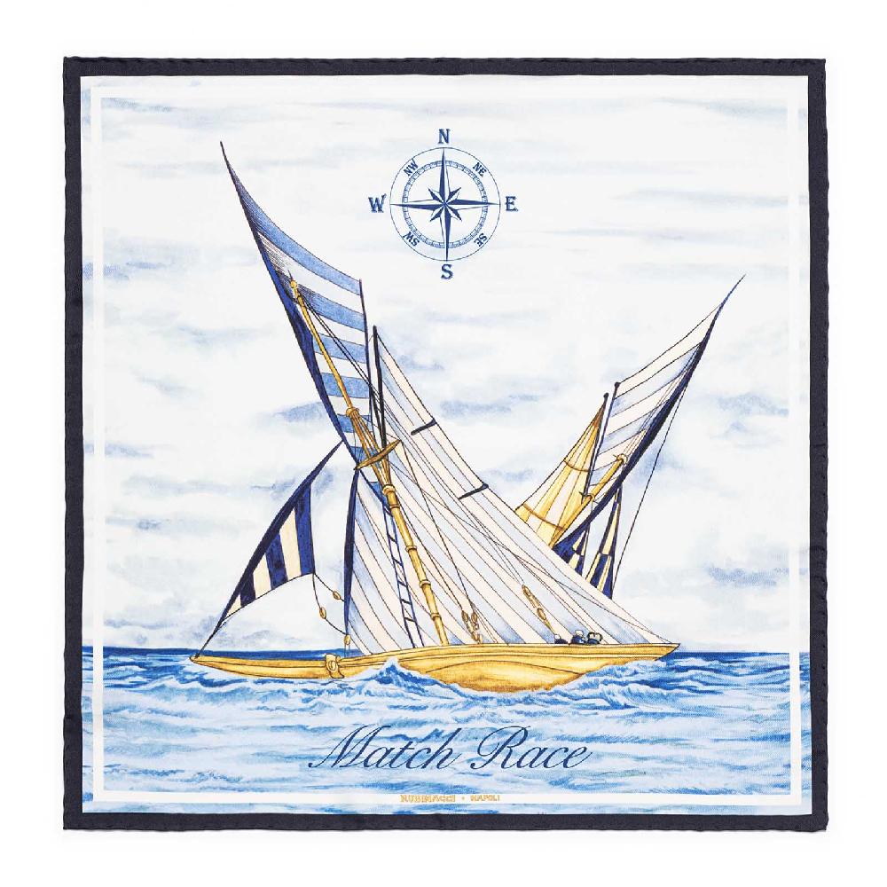 Rubinacci Pochette match race new zeland team blu notte