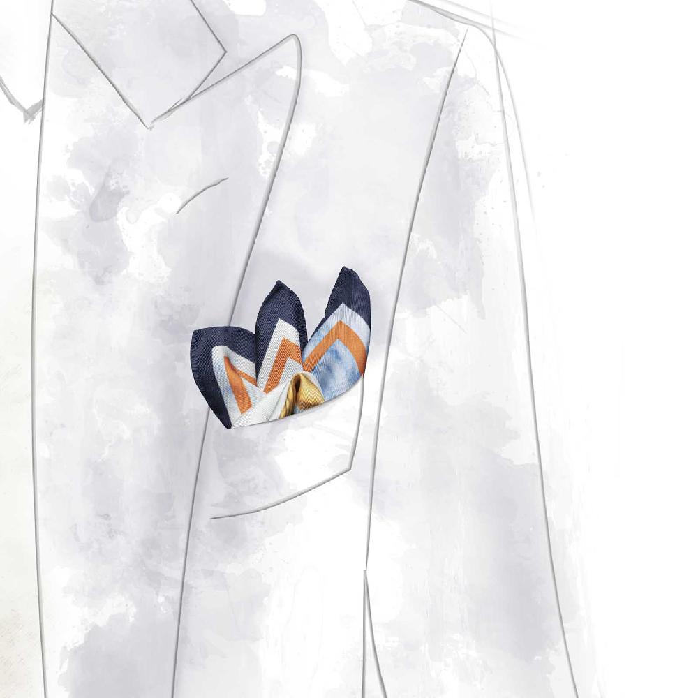 Rubinacci Pochette Match Race The Netherland Team Arancio