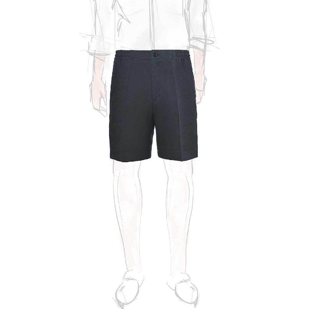 Rubinacci Bermuda leisure in lino blu