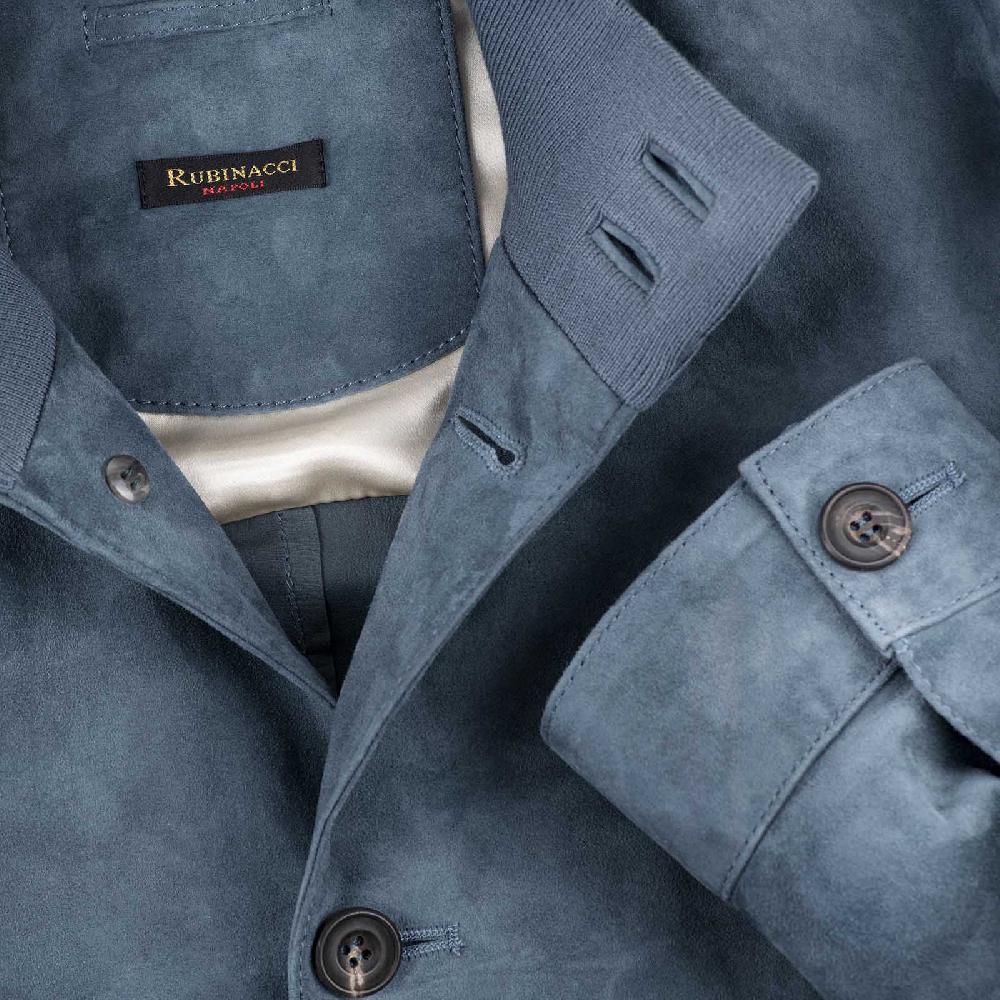 Rubinacci Bomber In Camoscio Avion