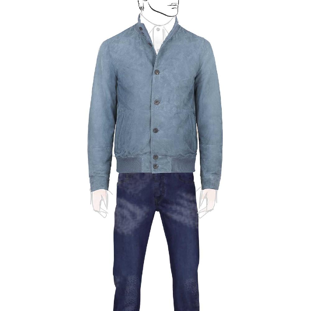 Rubinacci Bomber in camoscio avion