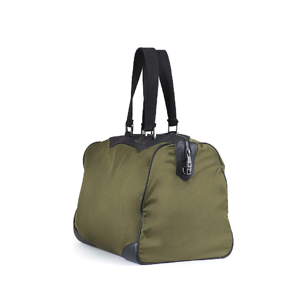 Rubinacci Borsa Day To Day In Tela Verde Militare
