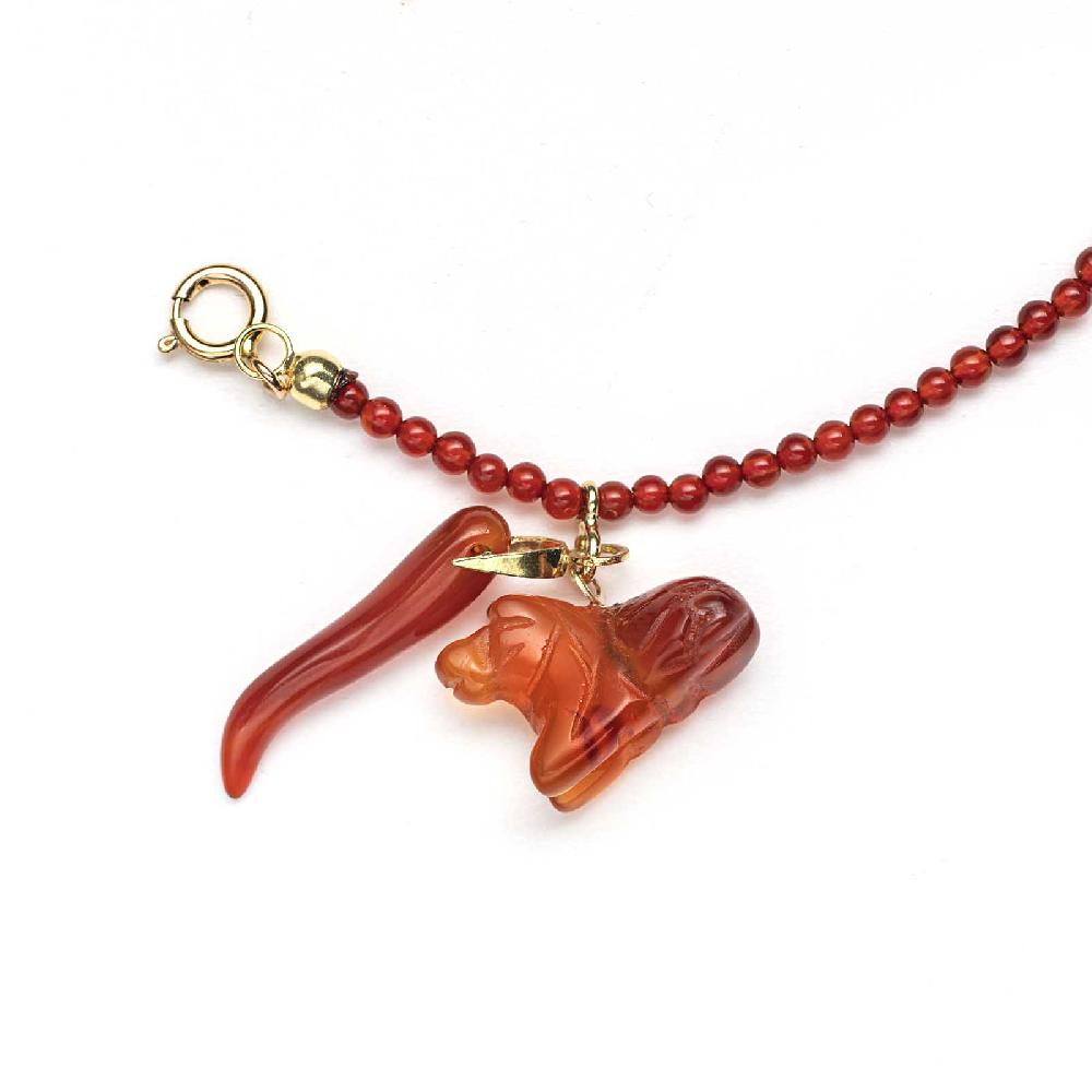 Rubinacci Bottone Da Bavero Ruby In Agata Ambra