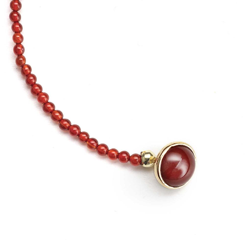 Rubinacci Bottone Da Bavero Ruby In Agata Ambra