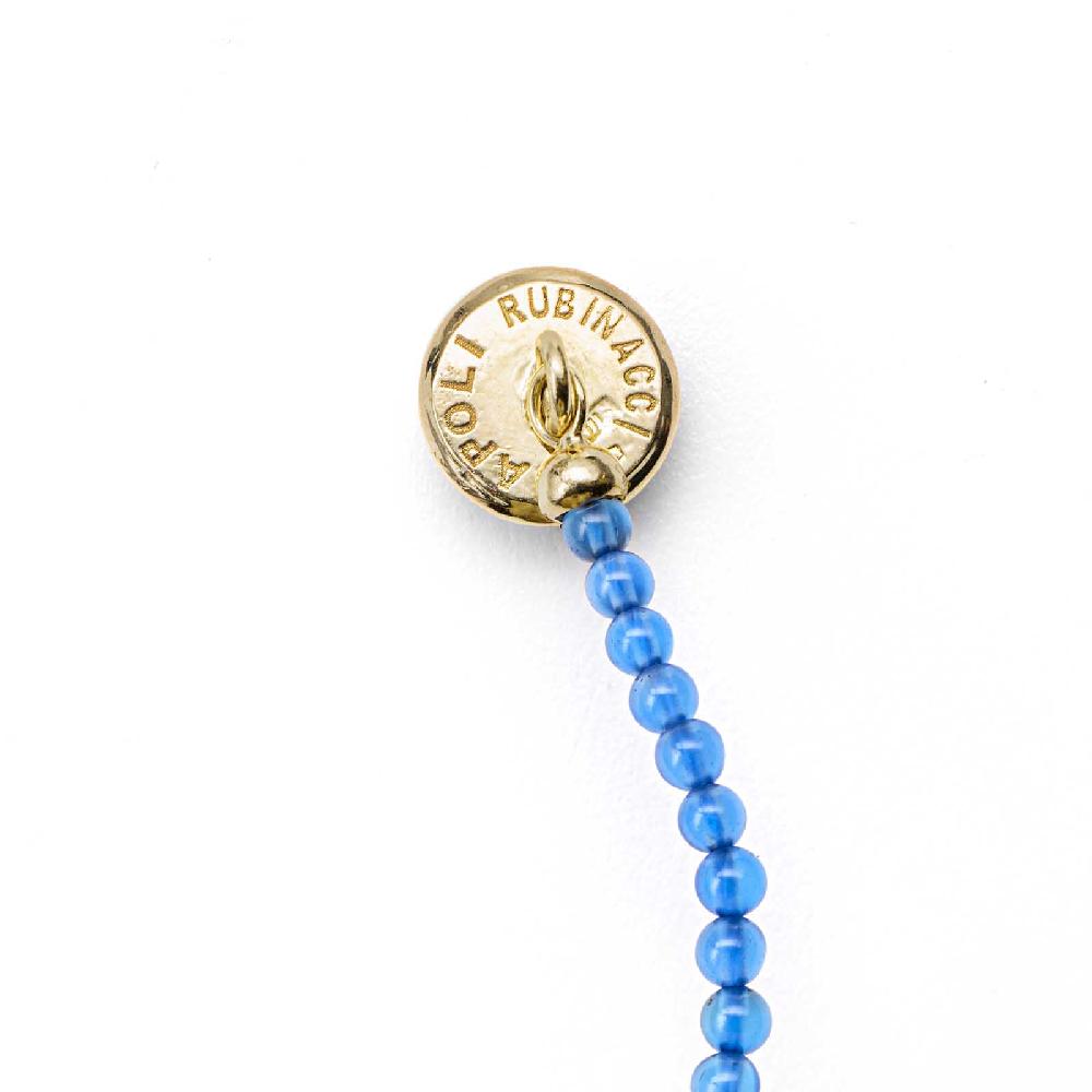 Rubinacci Bottone Da Bavero Ruby In Agata Azzurro