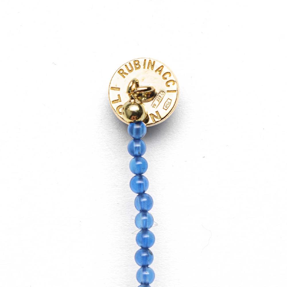 Rubinacci Bottone Da Bavero Ruby In Agata Azzurro
