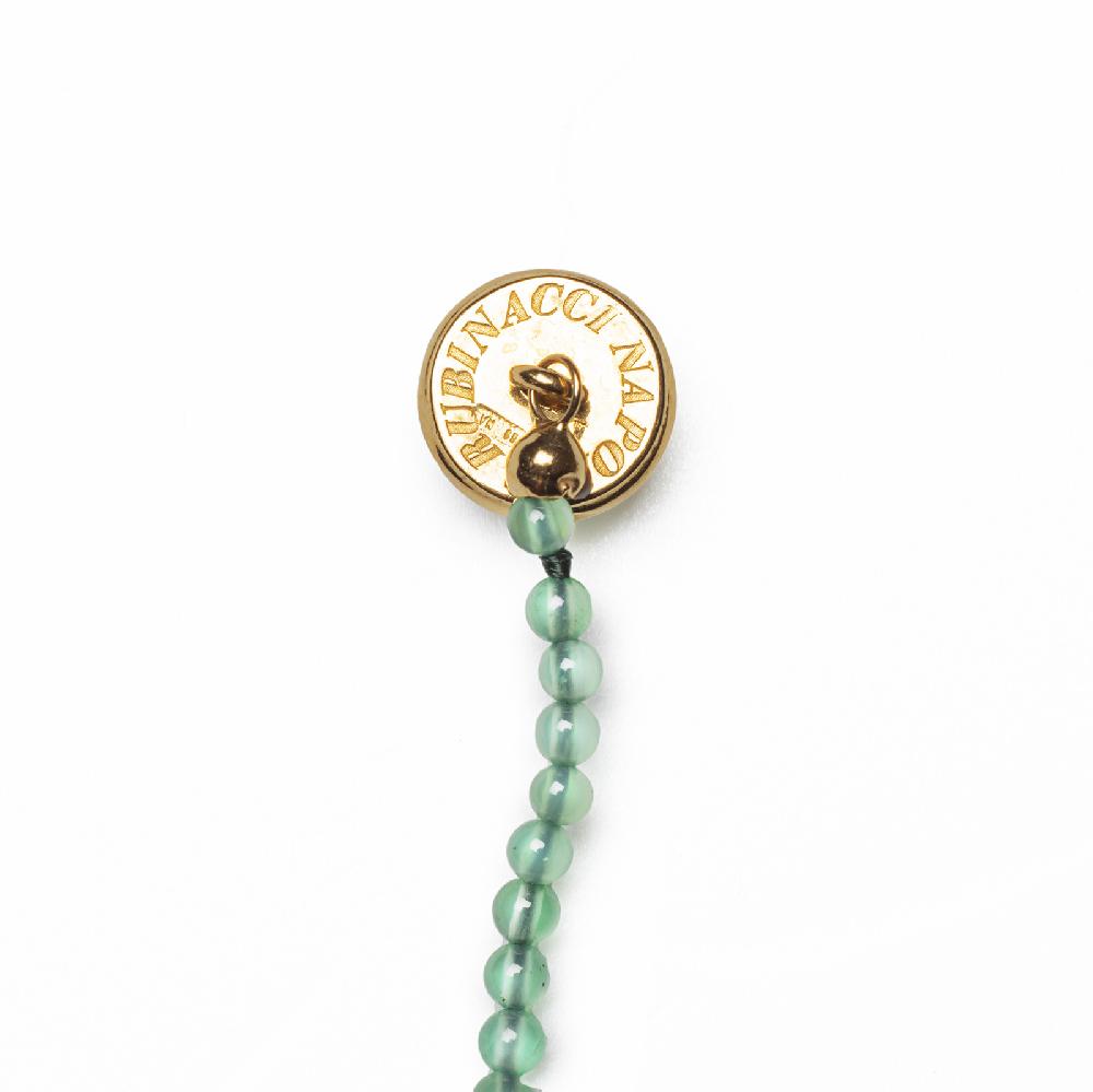 Rubinacci Bottone Da Bavero Ruby In Agata Verde