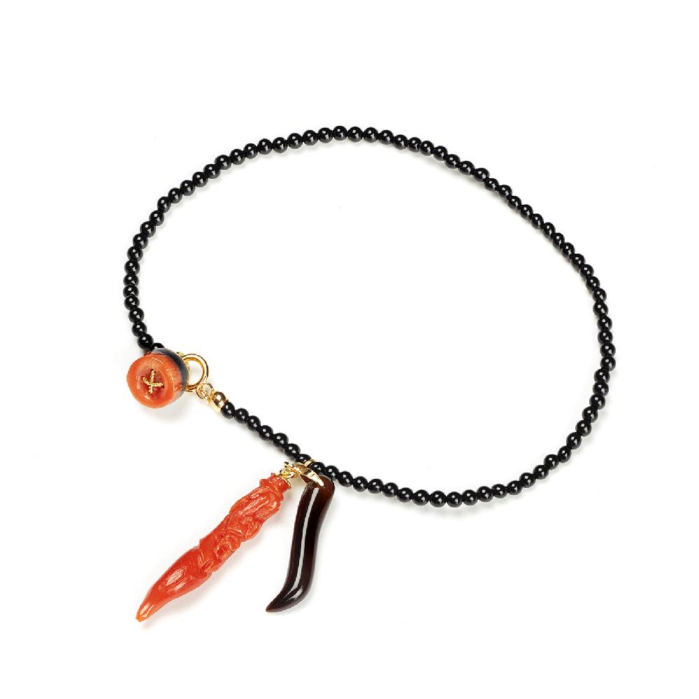 Rubinacci Bottone da bavero ruby in onice