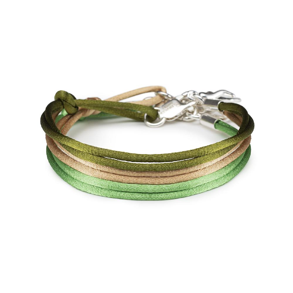 Rubinacci Braccialetto Ruby In Seta Beige