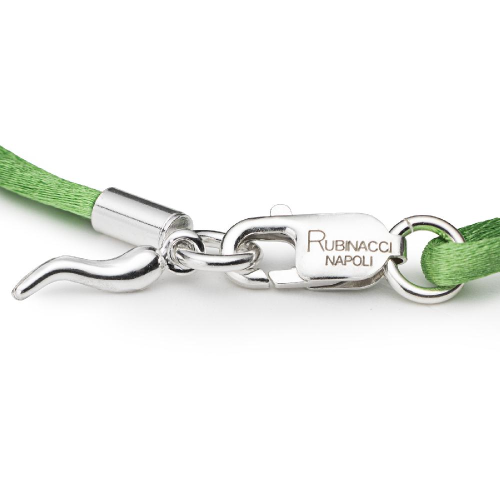 Rubinacci Braccialetto Ruby In Seta Mela