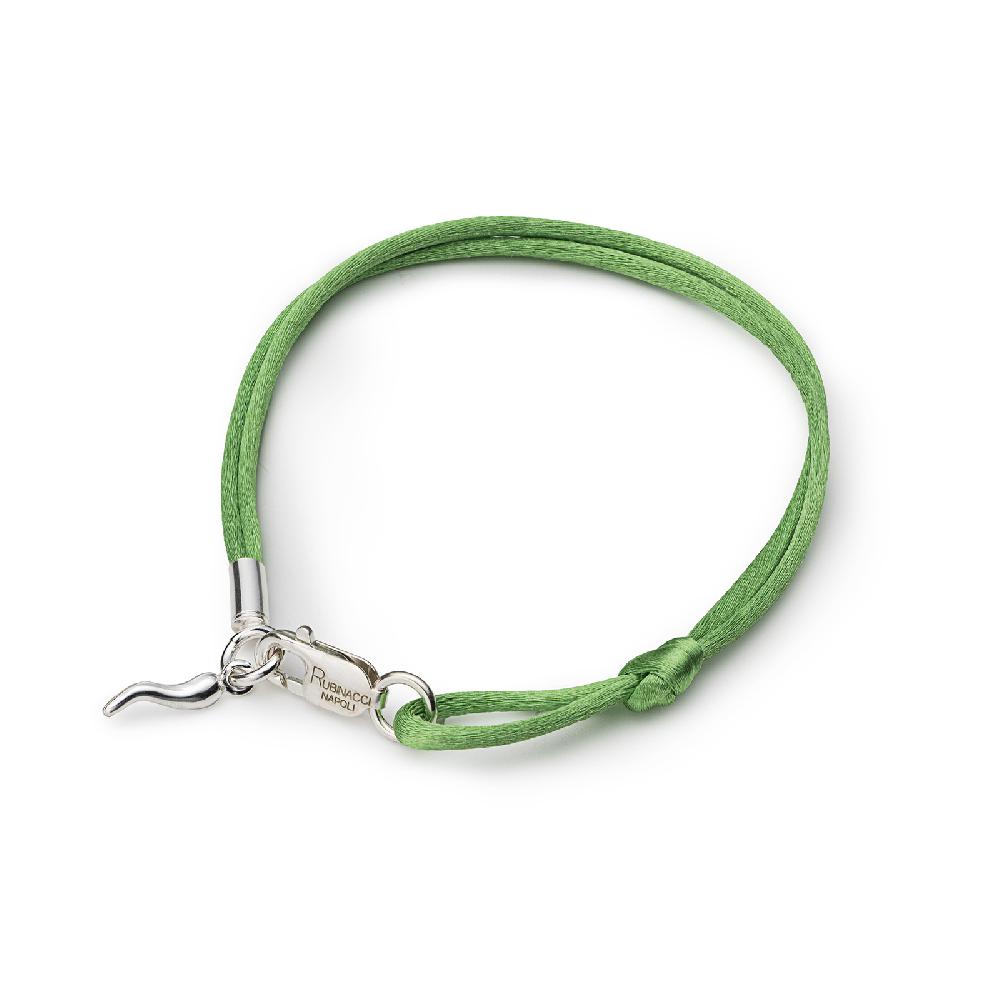 Rubinacci Braccialetto ruby in seta mela