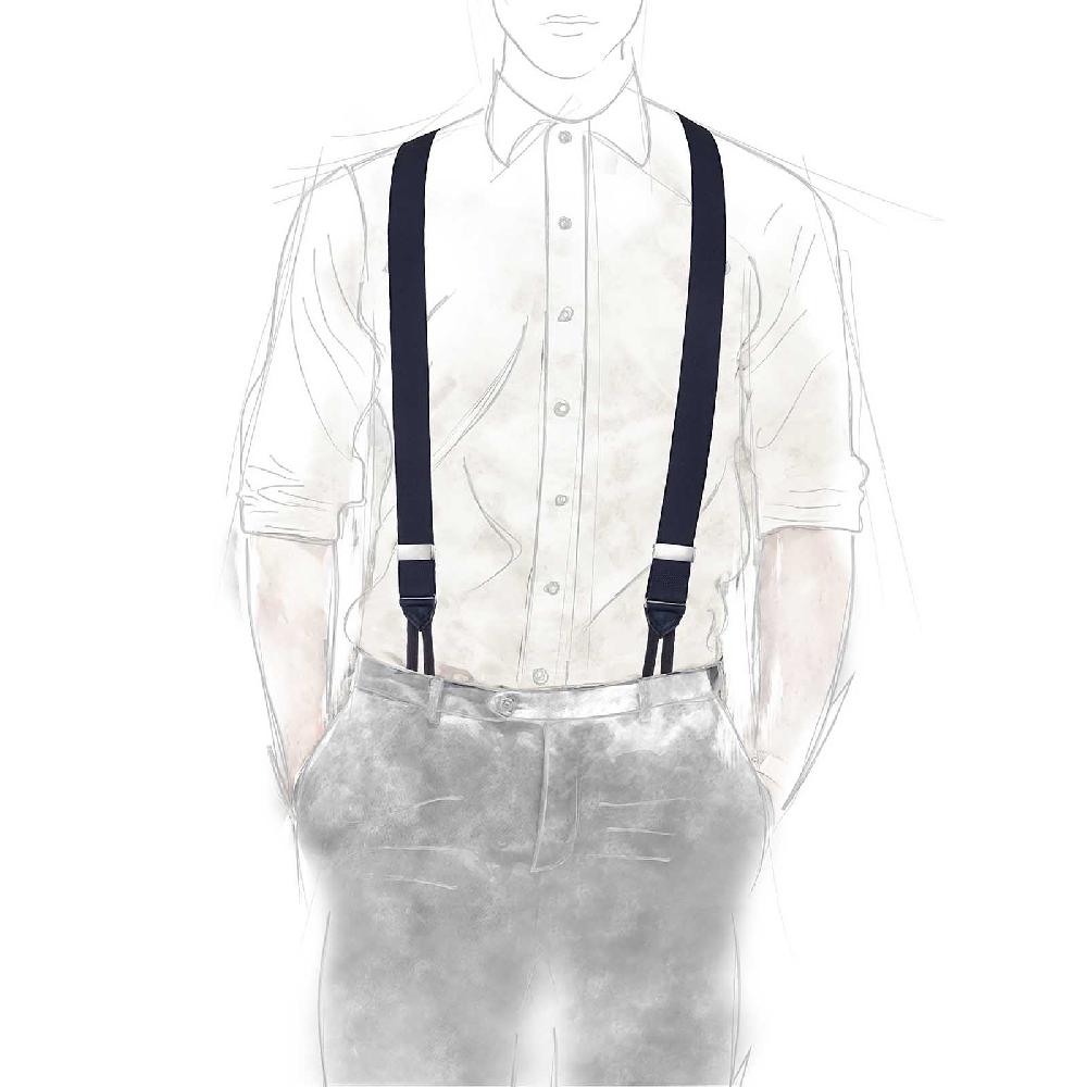 Rubinacci Bretelle Blu Scuro