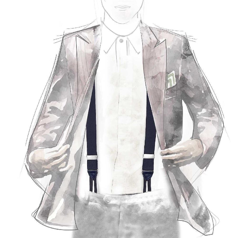 Rubinacci Bretelle blu scuro