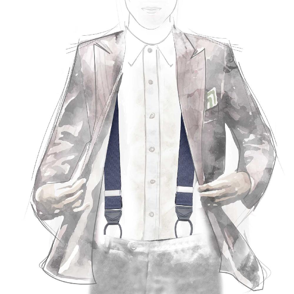 Rubinacci Bretelle Blu