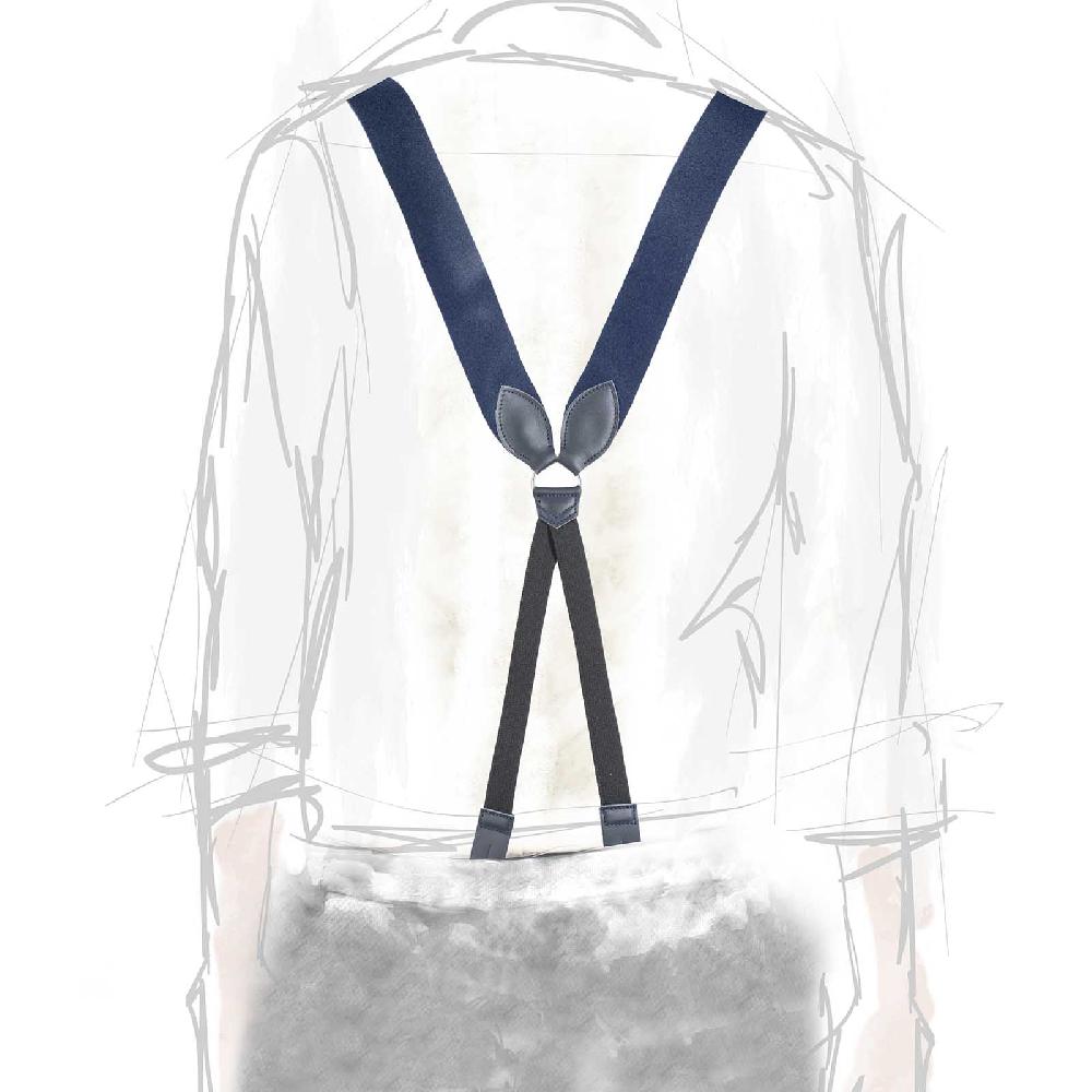 Rubinacci Bretelle In Feltro Blu