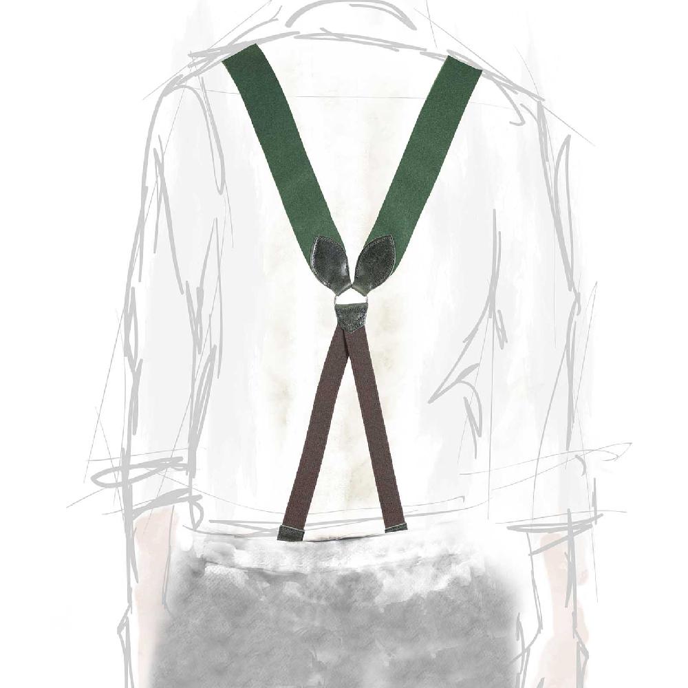 Rubinacci Bretelle In Feltro Verdi