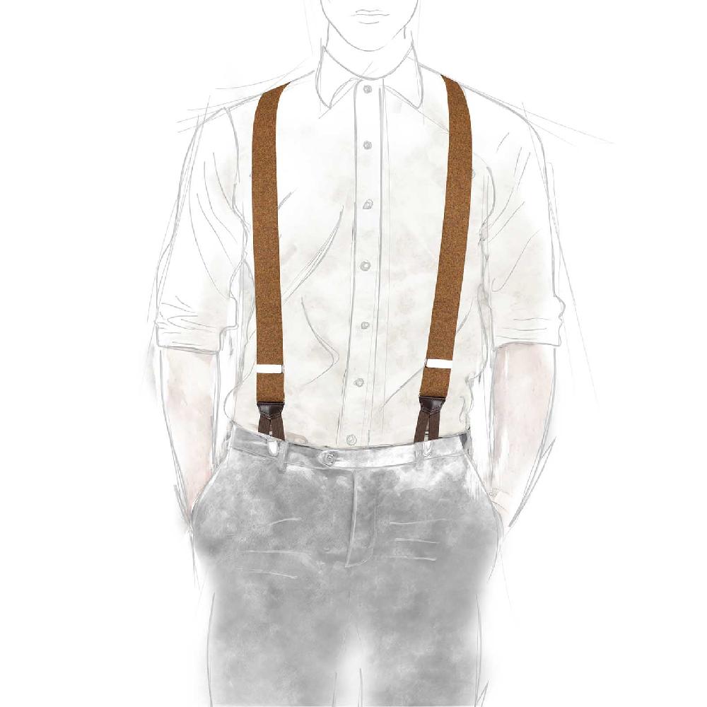 Rubinacci Bretelle Lana Noce