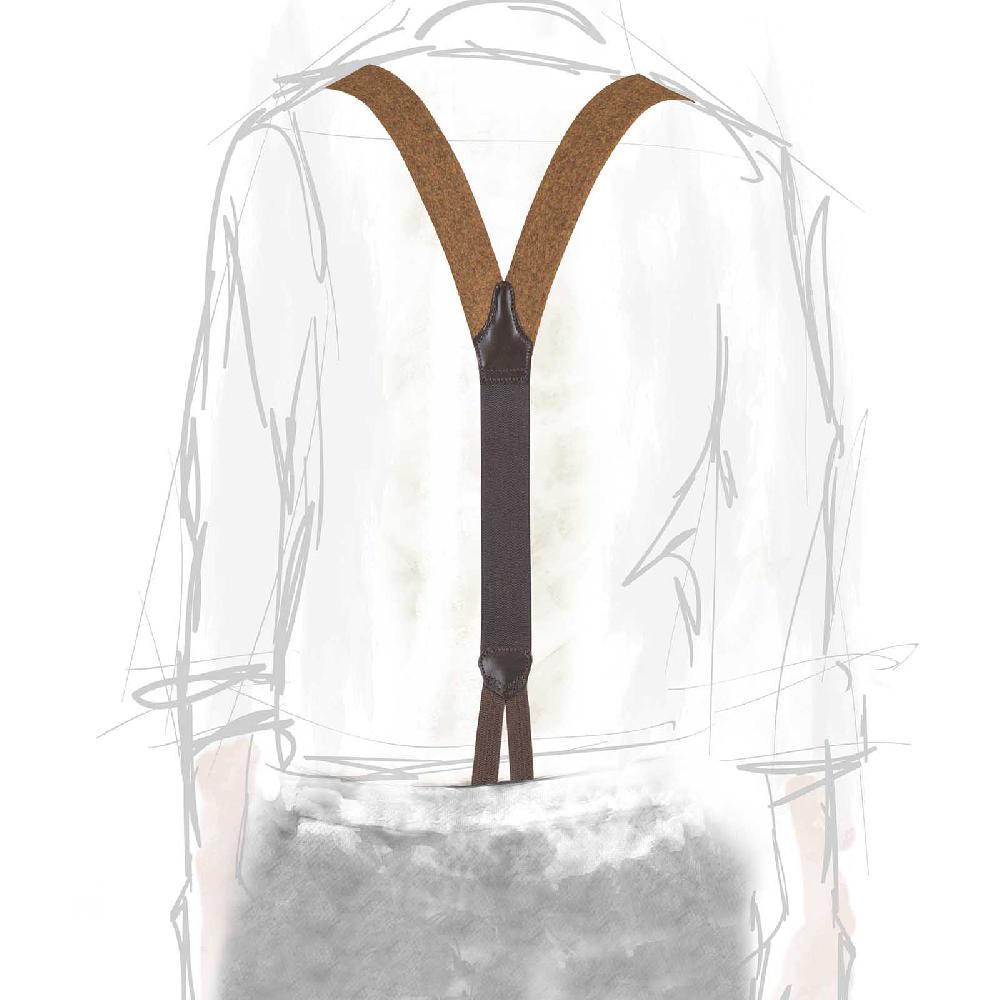 Rubinacci Bretelle Lana Noce