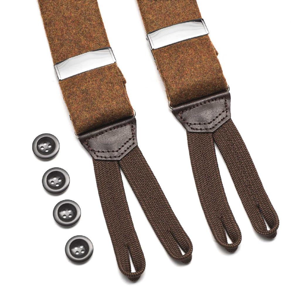 Rubinacci Bretelle Lana Noce