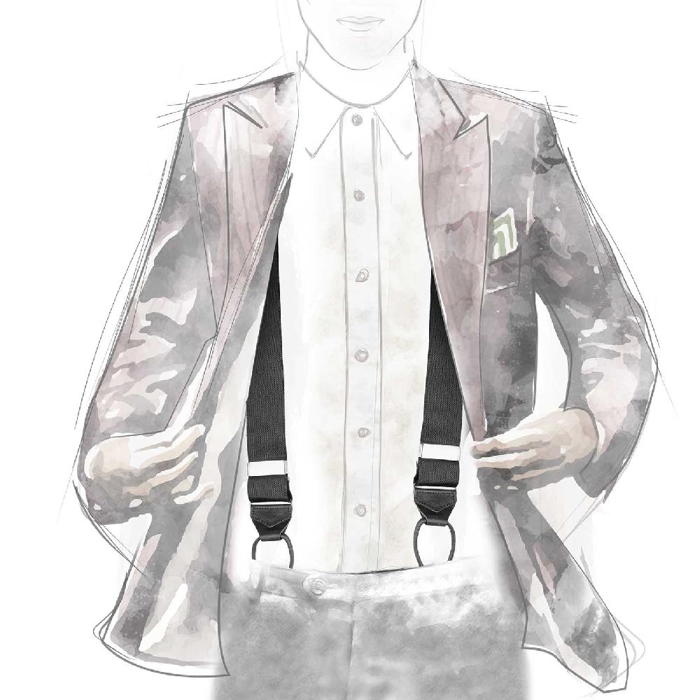 Rubinacci Bretelle nere