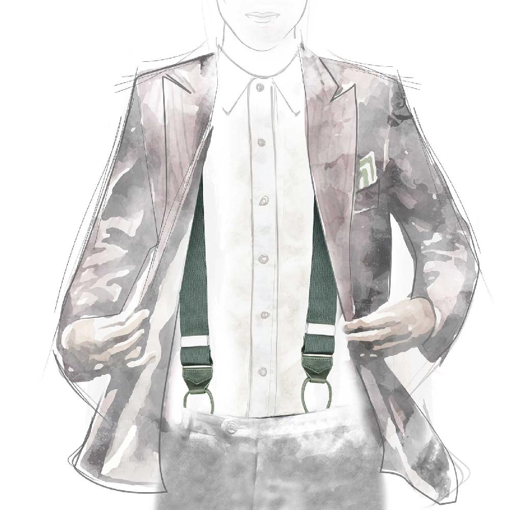 Rubinacci Bretelle verdi