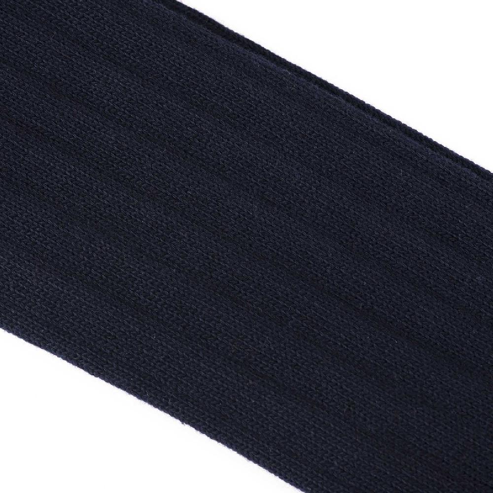 Rubinacci Calze In Cotone A Costa Larga Blu