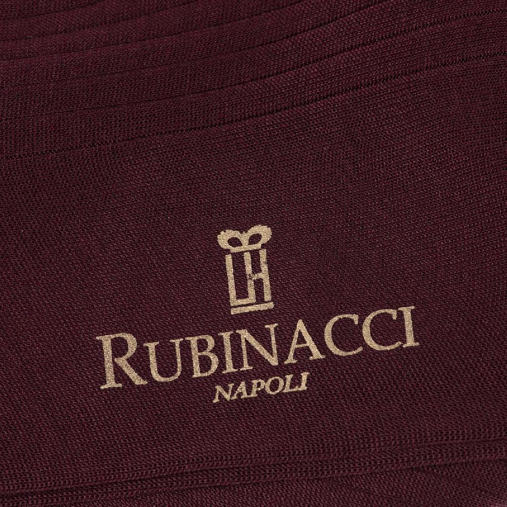 Rubinacci Calze In Filo Di Scozia A Costina Vino
