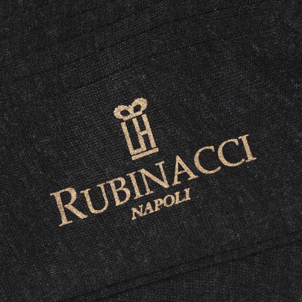 Rubinacci Calze In Lana A Costina Antracite