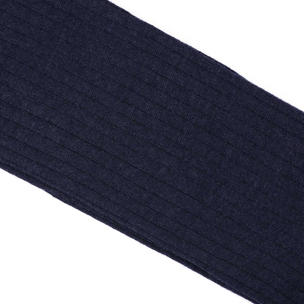 Rubinacci Calze In Lana A Costina Blu