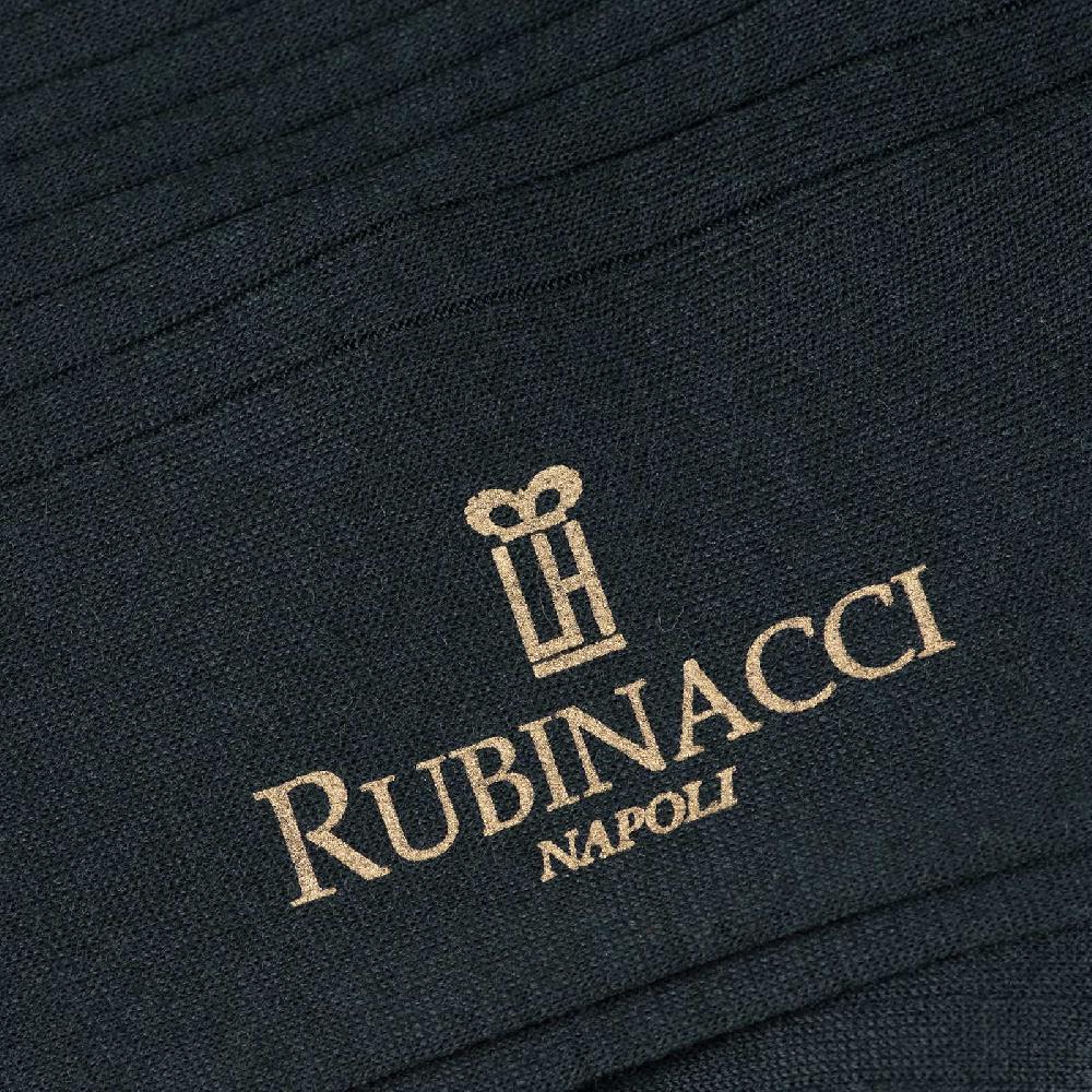 Rubinacci Calze In Lana A Costina Verde Bosco