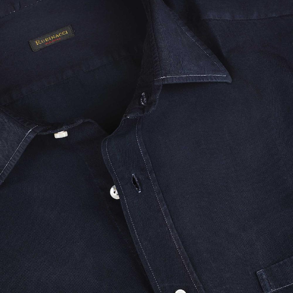 Rubinacci Camicia Blu Notte