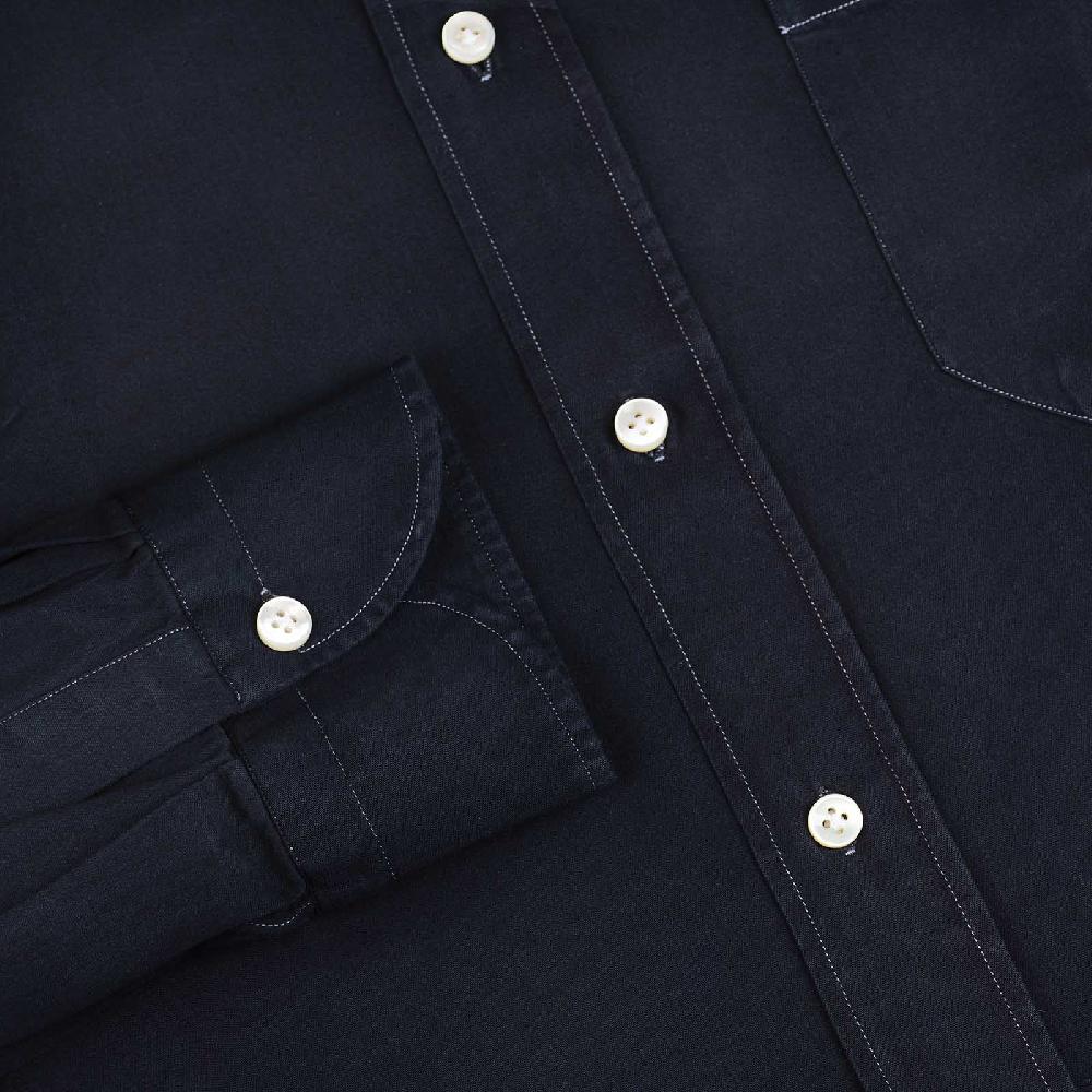 Rubinacci Camicia Blu Notte