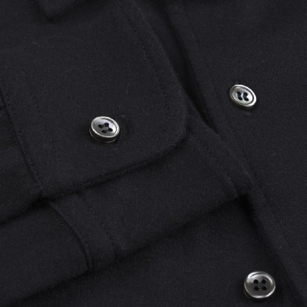 Rubinacci Camicia In Cashmere Blu