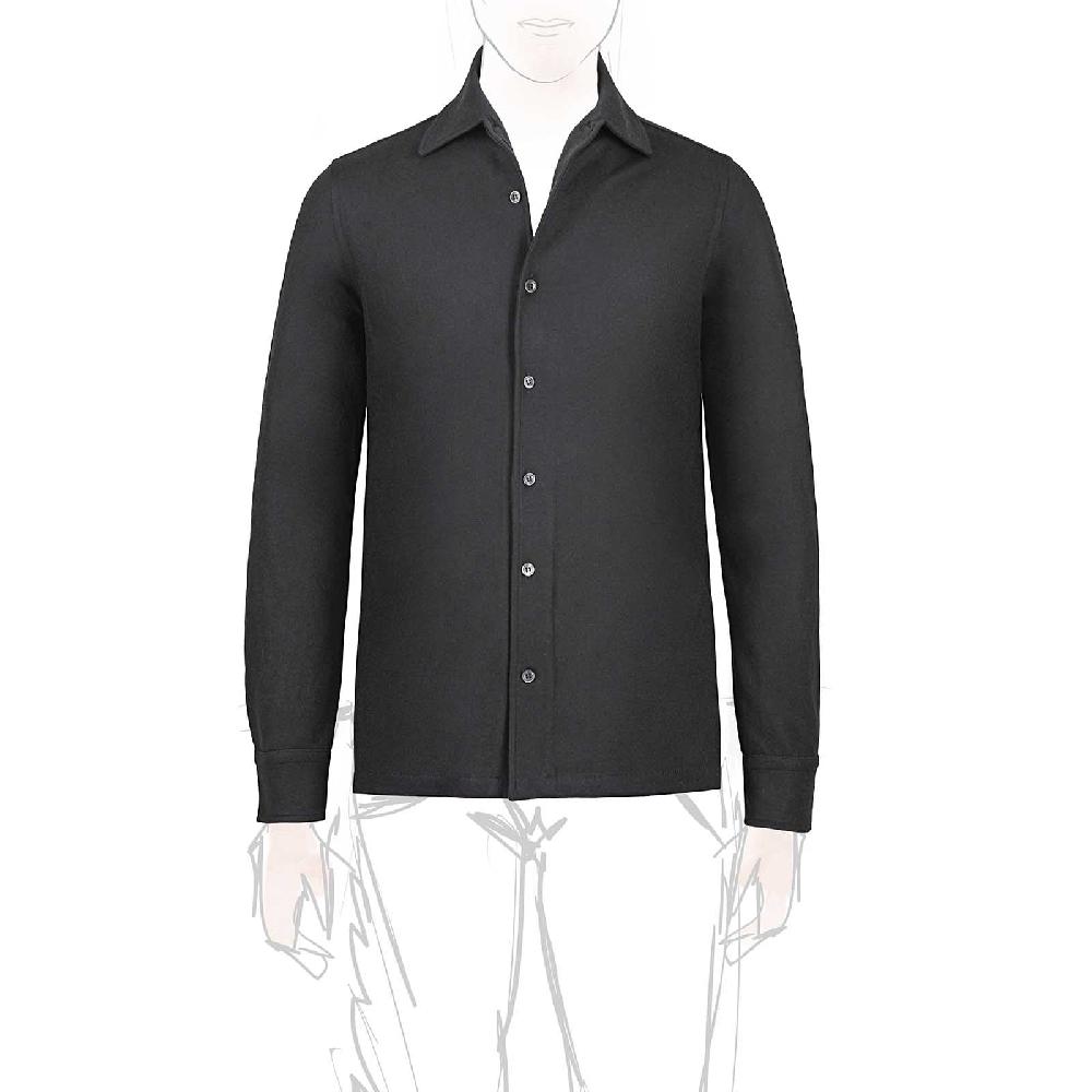 Rubinacci Camicia in cashmere grigio