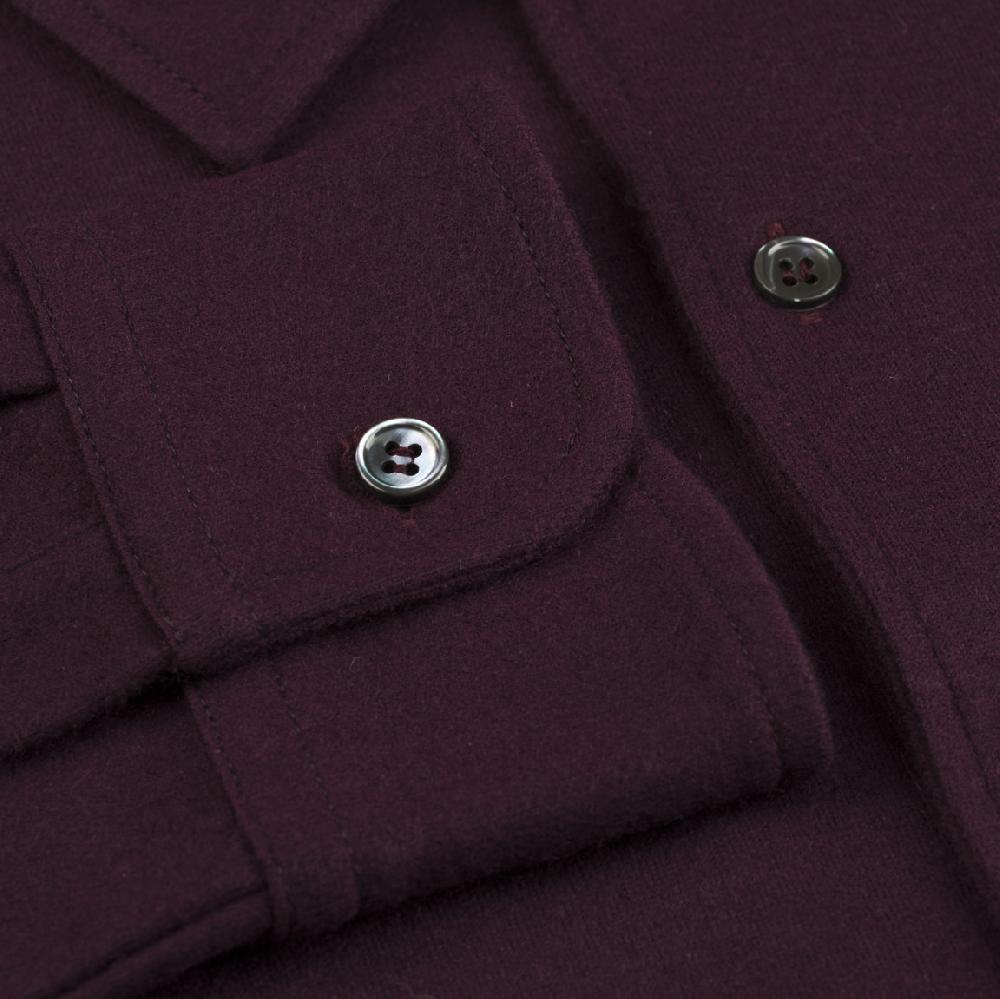 Rubinacci Camicia In Cashmere Vino