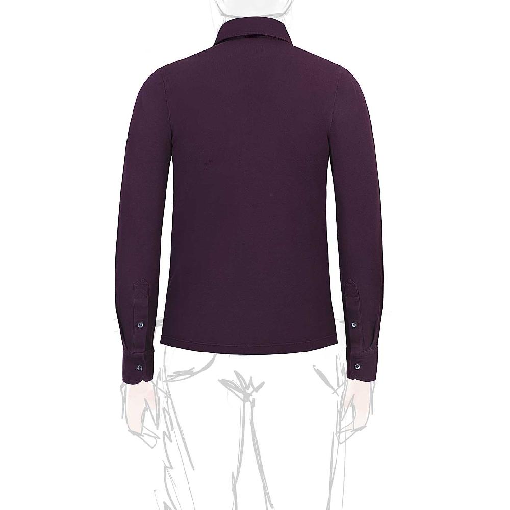 Rubinacci Camicia In Piquet Vino