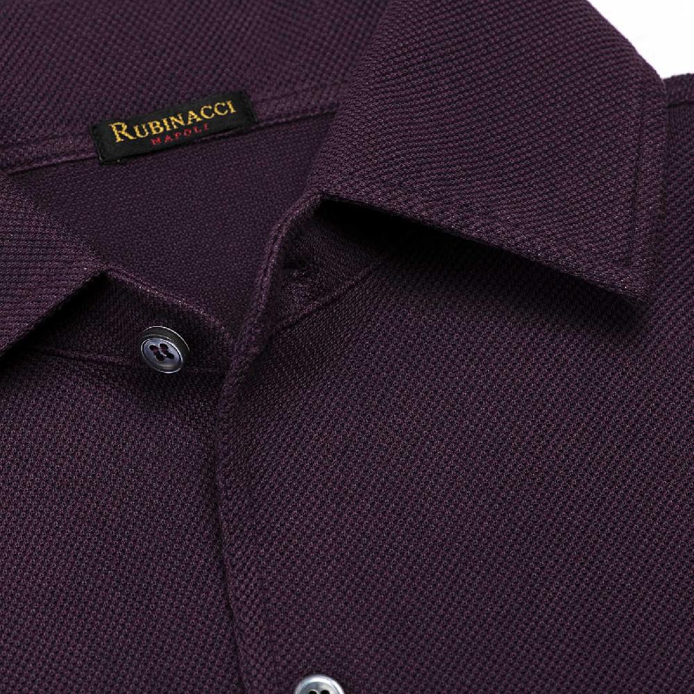 Rubinacci Camicia In Piquet Vino