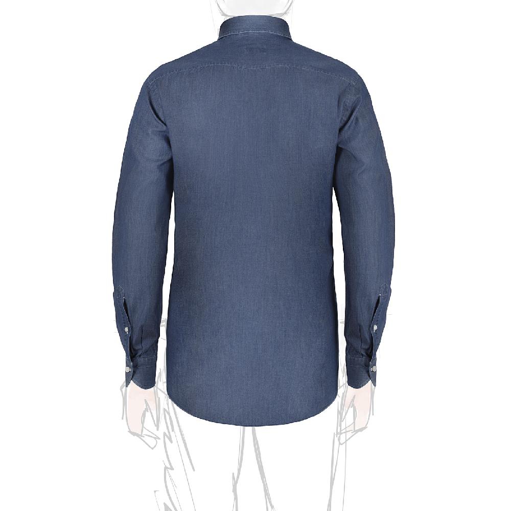 Rubinacci Camicia Jeans Blu